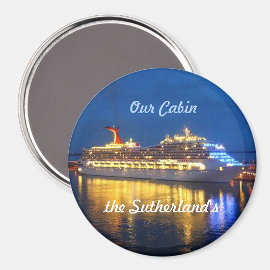 Harbour Reflections Personalized Magneet (Voorkant / Achterkant)