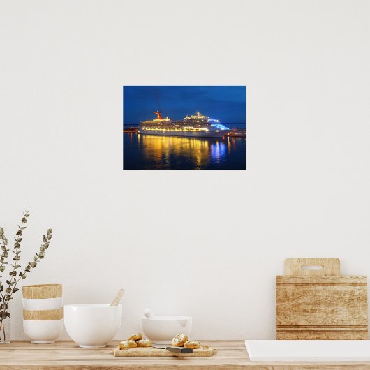 Harbour Reflections Poster (Keuken)