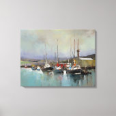Harbour Scene - Ingewikkelde Canvas Print (Voorkant)