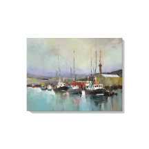 Harbour Scene - Ingewikkelde Canvas Print