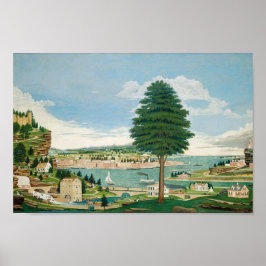 Harbour Scene met Kasteel | Jurgan Frederick Huge Poster