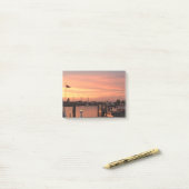 Harbour Scene Sunset Photo Post-it® Notes (Op bureau)