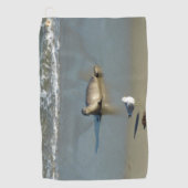 Harbour Seal in La Jolla California Golfhanddoek (Voorkant)