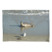 Harbour Seal in La Jolla California Kussensloop (Voorkant)