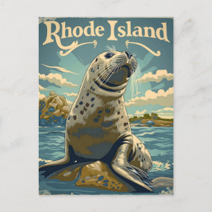 Harbour Seal Rhode Island Briefkaart