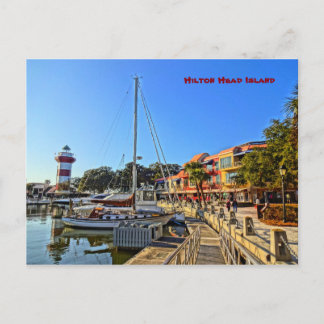Harbour Town Lighthouse - Hilton Head Island SC Briefkaart