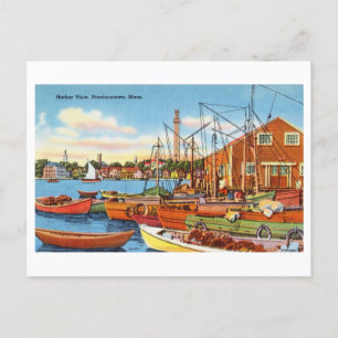 Harbour Uitzicht in Provincetown, Vintage van Mass Briefkaart