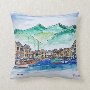 Harbour van Centuri   Corsica, Frankrijk Kussen