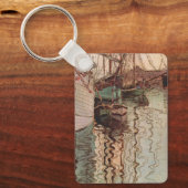 Harbour van Trieste door Egon Schiele, Kunst Sleutelhanger (Voorkant)