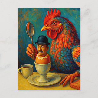 Hard-Boiled Human - Fowl Play at Breakfast Briefkaart
