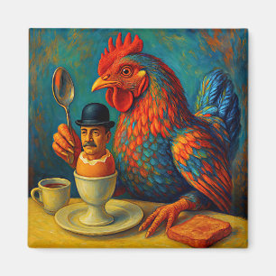 Hard-Boiled Human - Fowl Play at Breakfast Magneet
