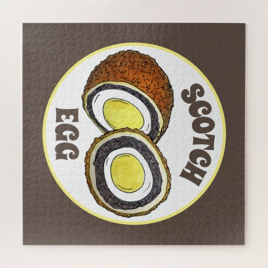 Hard Boiled Scotch Eggs UK British Snack Food Legpuzzel (Horizontaal)