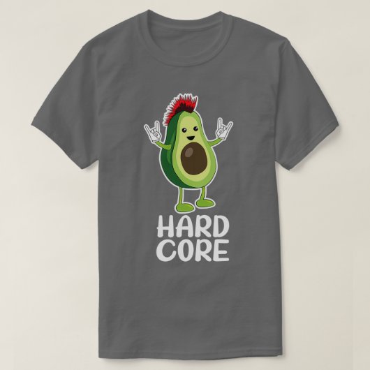 Hard Core Avocado Funny Classic TShirt (Design voorkant)