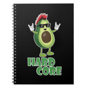 Hard Core Avocado Funny Notitieboek