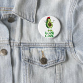Hard Core Avocado Funny Ronde Button 5,7 Cm (In situ)