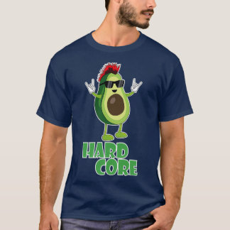 Hard Core Avocado Funny T-shirt