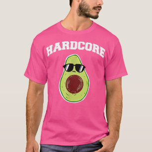 Hard Core Avocado Grappige Avocado Met Zonnebril48 T-shirt