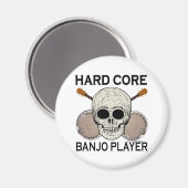 Hard Core Banjo Player Magnet Magneet (Voorkant / Achterkant)