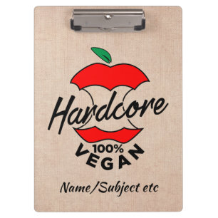 Hard Core Vegan, Apple Core Vegan, Hardcore Vegan Klembord