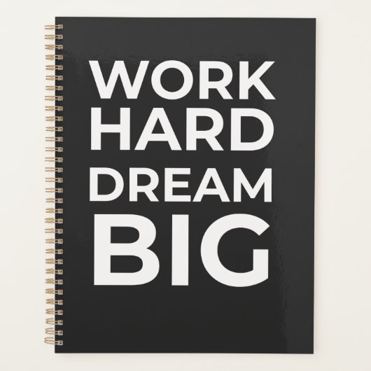 Hard Dream Big werken Planner (Voorkant)