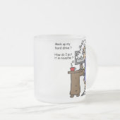 Hard Drive Back Matglas Koffiemok (Voorkant rechts)