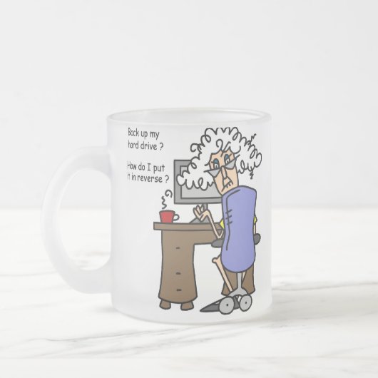 Hard Drive Back Matglas Koffiemok (Links)