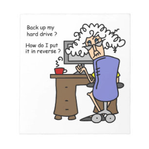 Hard Drive Back Notitieblok