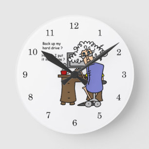 Hard Drive Back Ronde Klok