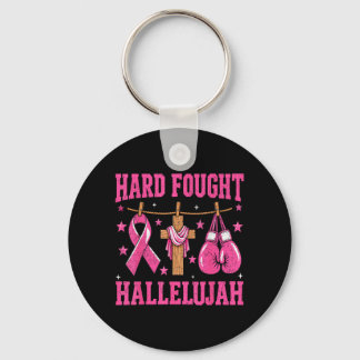 Hard Fought Hallelujah Christelijke Borstkanker Sleutelhanger