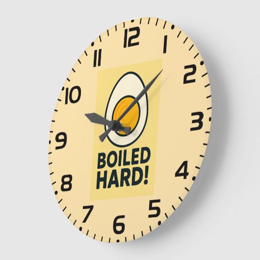 HARD GEKOOKT! Grappige hardgekookte Humor Grote Klok (Hoek)