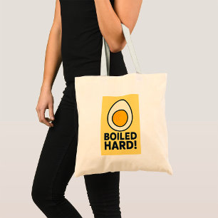 HARD GEKOOKT! Grappige hardgekookte Humor Tote Bag