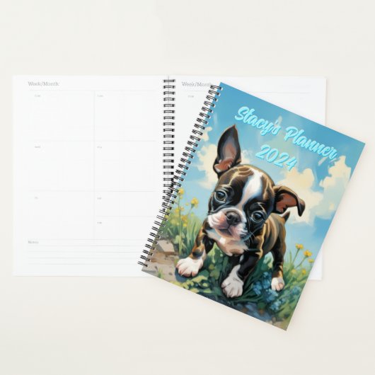 Hard Hoesje  Boston Terrier 2024 Planner (Display)