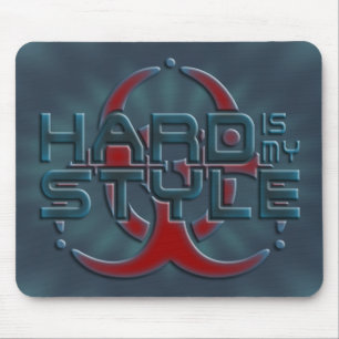 Hard is mijn stijl 3D   Ik hou van hardstijlmuziek Muismat