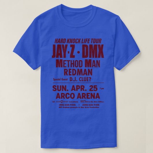 Hard Knock Life Tour  T-shirt (Design voorkant)