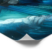 Hard Pastel Tekening Crashing Waves Poster (Hoek)