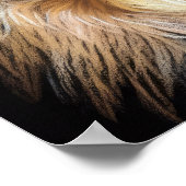 Hard Pastel tekening Golden Retriever Poster (Hoek)