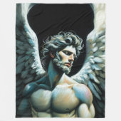 Hard Pastel Tekening Prachtige Engel Fleece Deken (Voorkant)