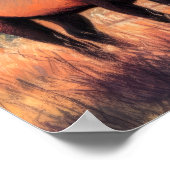 Hard Pastel Tekening Schilderij van een Elk Poster (Hoek)