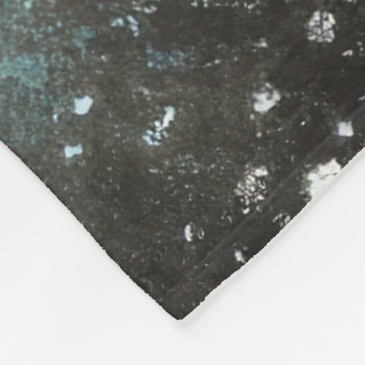 Hard Pastel Tekening Wolf Howling Fleece Deken (Hoek)