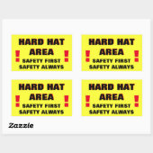 Hard Pet Area Safety First Rechthoekige Sticker (Vel)