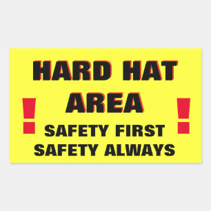 Hard Pet Area Safety First Rechthoekige Sticker