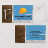 Hard Pet en gereedschap | Achtergrond verfrol Visitekaartje (Voorkant / Achterkant)