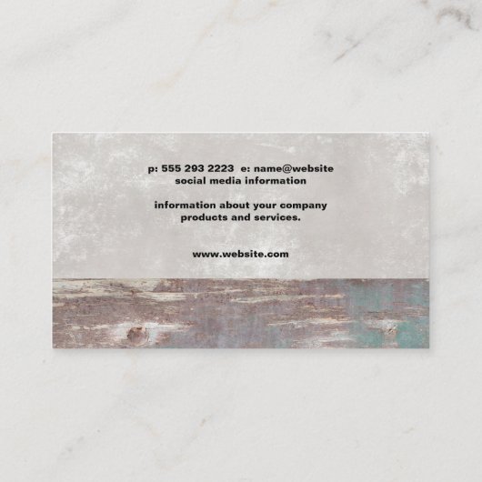 Hard Pet en hamers | bouwconstructie Visitekaartje (Achterkant)