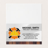 hard Pet | moersleutel | Bouw Visitekaartjes (Buitenkant ongevouwen)