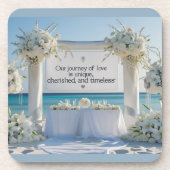 Hard plastic coaster-Elegant Bridal Hard Plastic C Bier Onderzetter (Voorkant)