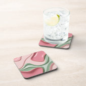 Hard plastic coaster in stylish graphic bier onderzetter (Rechterzijde)