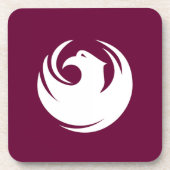 Hard plastic coaster with flag of Phoenix City Bier Onderzetter (Voorkant)