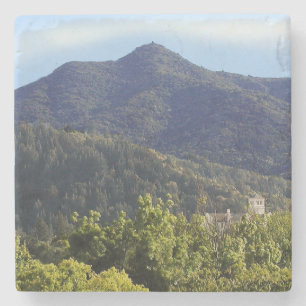 Hard Plastic Mt Tamalpais Kerktoren Stenen Onderzetter