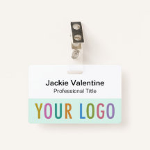 Hard Plastic Naam Badge met Clip Lanyard of Reel