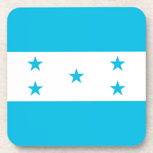 Hard plastic onderzetter met vlag van Honduras